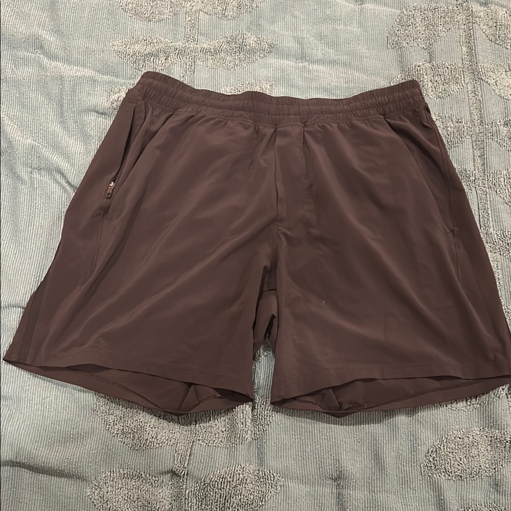 Men's Black Lululemon Pacebreaker Linerless Shorts Large 7 in inseam